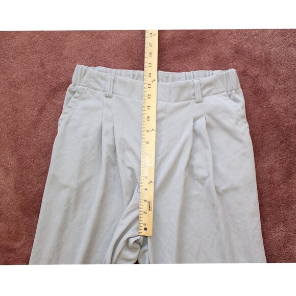 Halara Flex Wide Leg Waffle Work Pants High Waisted Pocket Size large Mink Ash - Picture 4 of 10